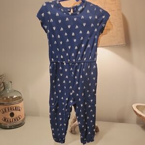 Old Navy Navy Blue Jumpsuit with Geometric Print
